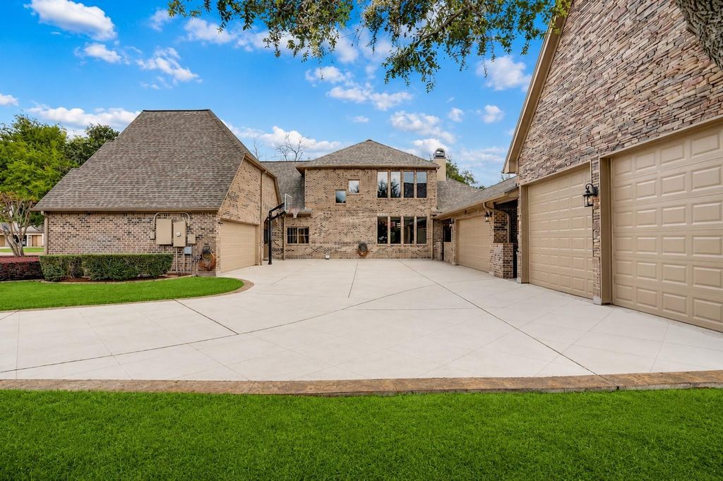 Rear Exterior — Garage Doors & Patio