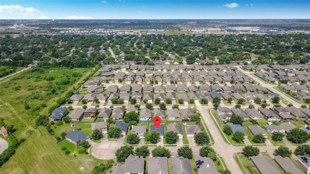 Aerial view of the community