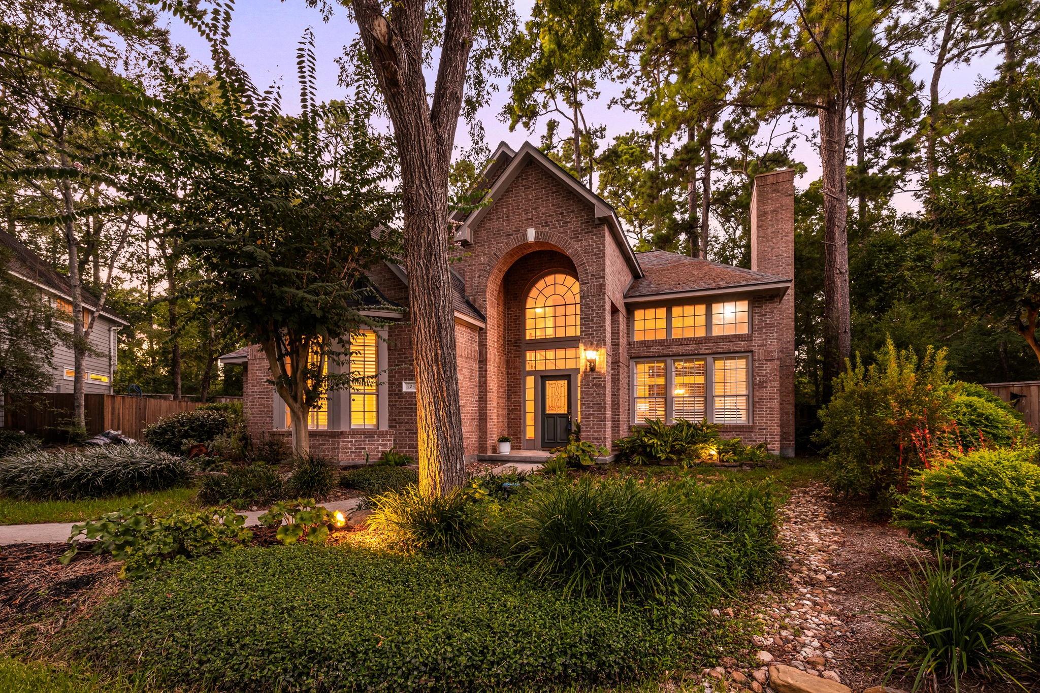 205 Purple Slate Pl, The Woodlands, TX 77381 cover photo. Doors Open Tour advertisement.